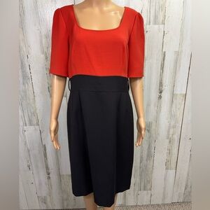 Tahari Square Neck Sheath Dress